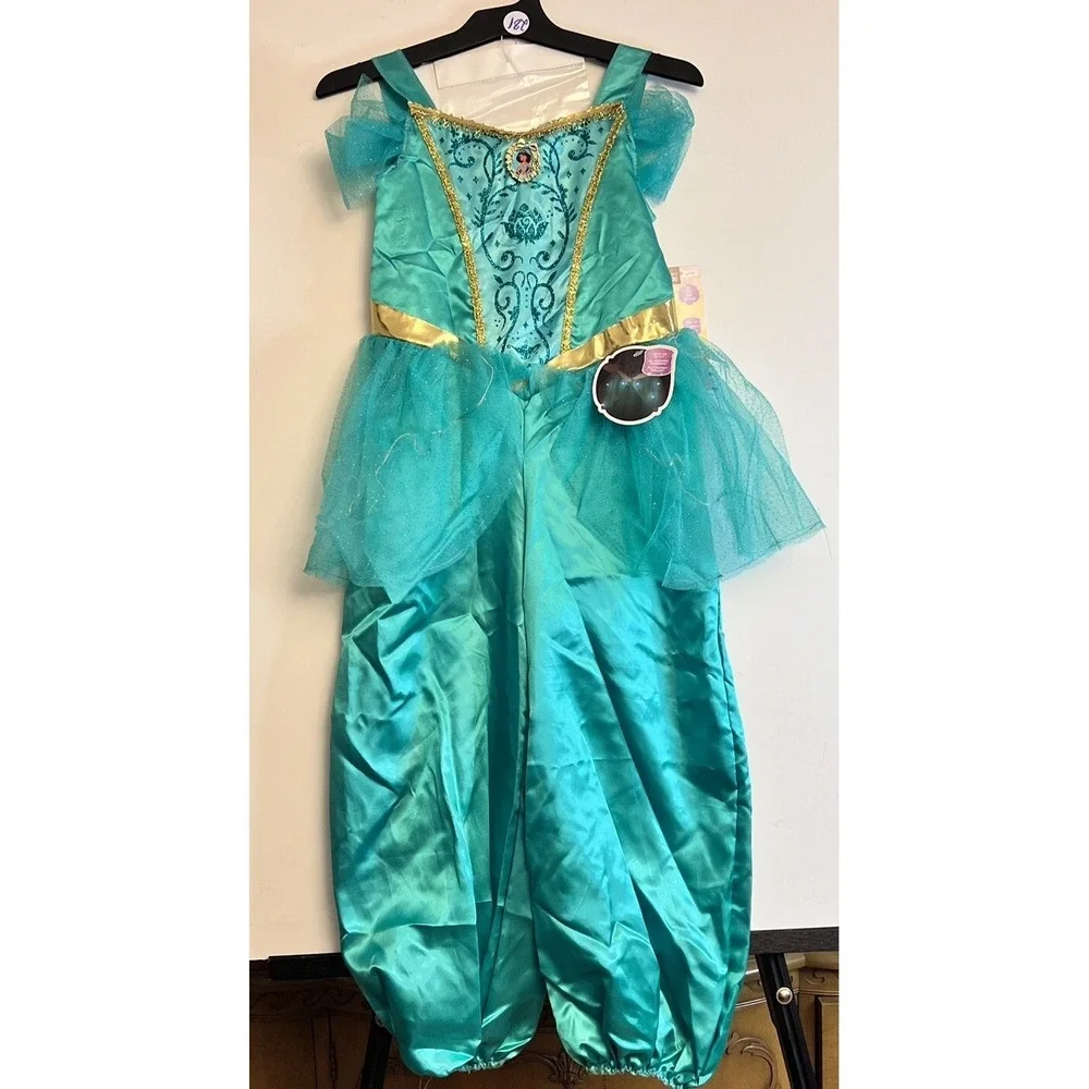 NWT Disney Princess Aladdin Jasmine Small 4-6x Deluxe Light-Up Halloween Costume
